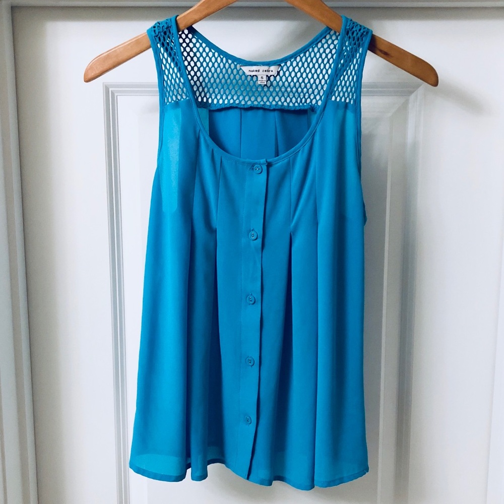 Naked Zebra blue top (Small)